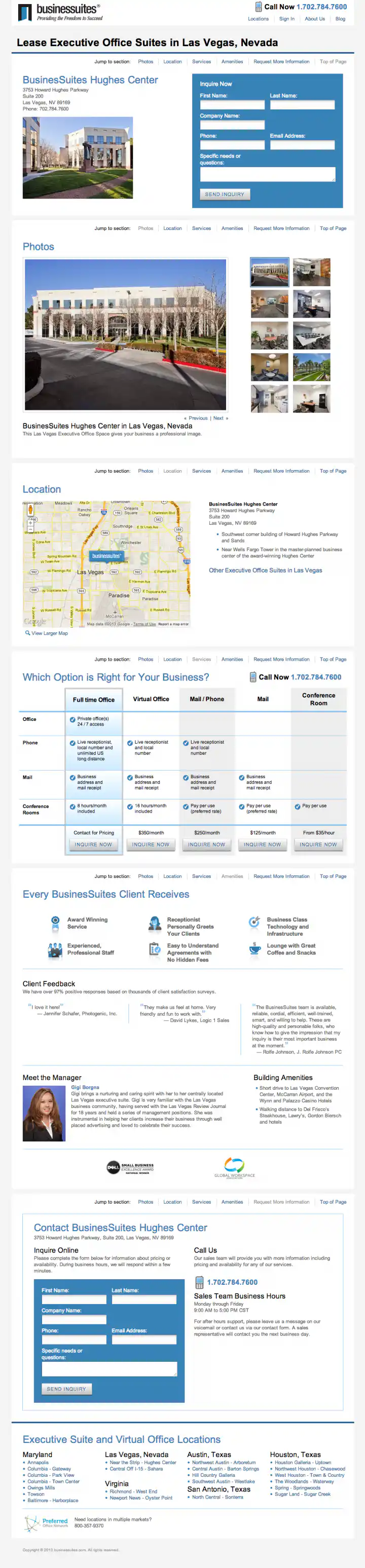 BusinesSuites Property Detail Page - example 2