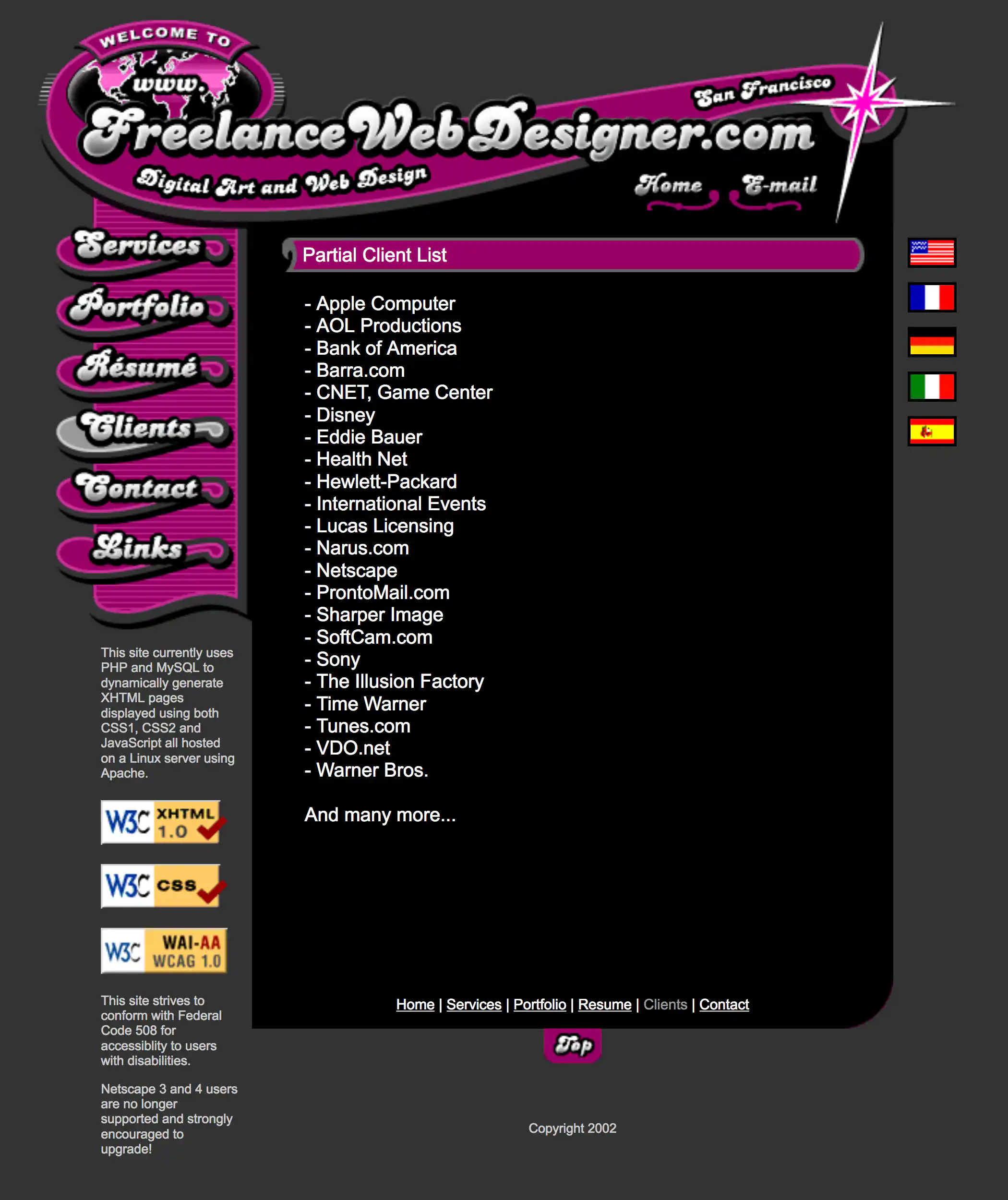 freelance-web-designer-clients-page