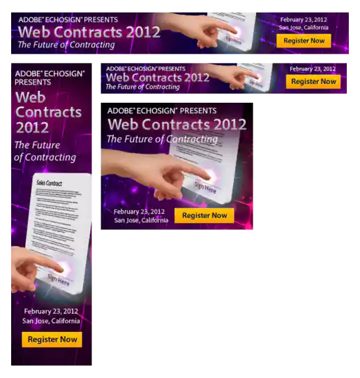 Banner Ads Promoting the Event
