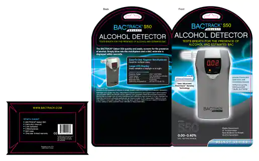 BACtrack Select S50 Clamshell Packaging Design