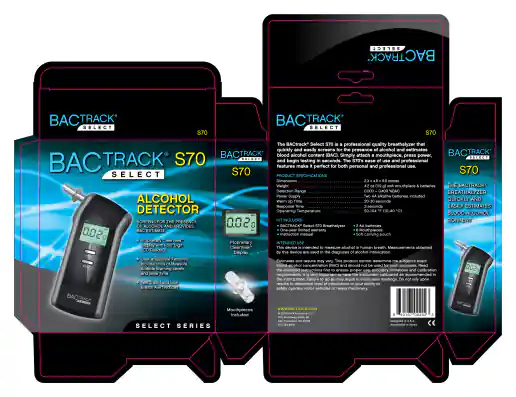 BACtrack Select S70 Retail Box Packaging Design