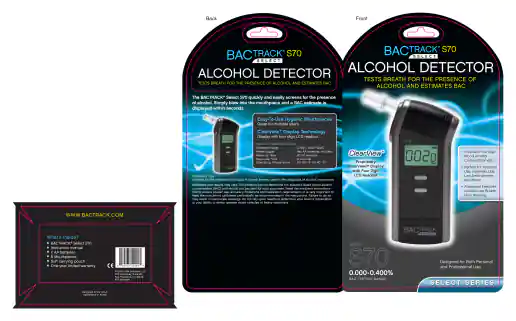 BACtrack Select S70 Clamshell Packaging Design