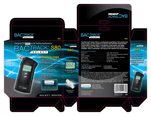 BACtrack Select S80 Retail Box Packaging Design