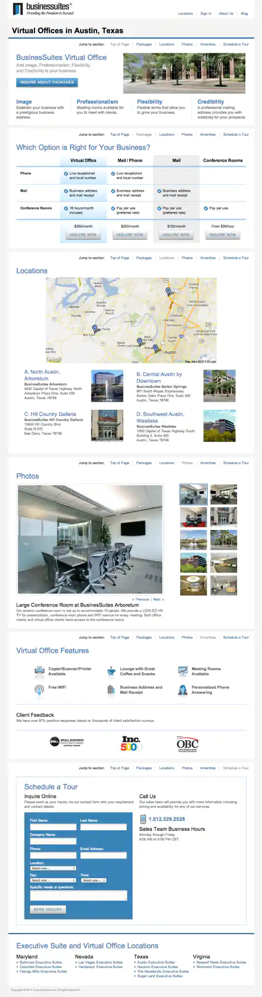 Virtual Offices Page - version 2 project image