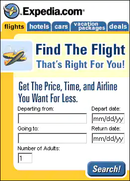 Find The Flight Form Ad