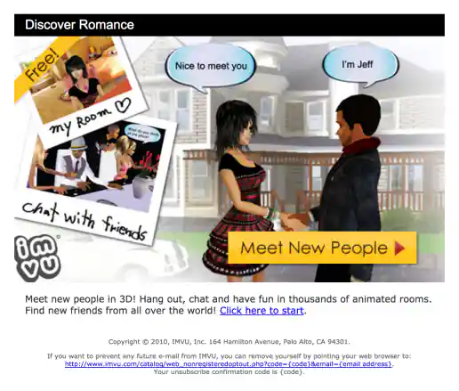 “Meet New People” Email Design