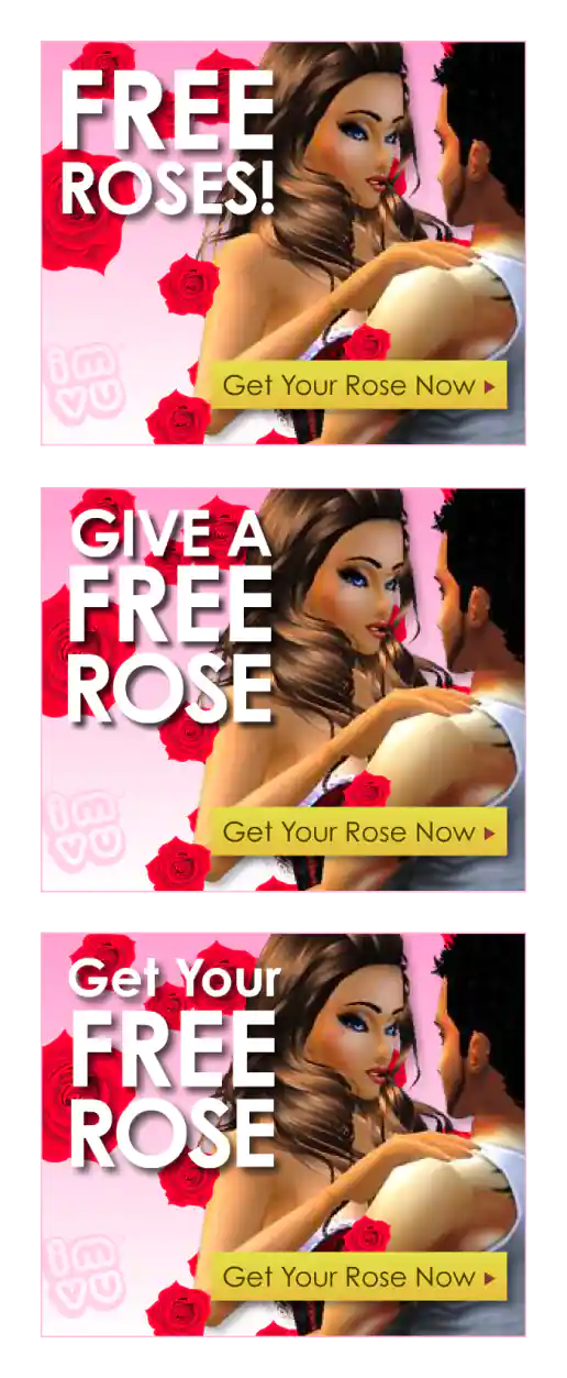 “Free Roses” Banner Ads