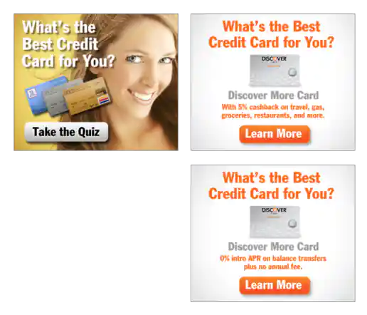 Kwanzoo Discover Credit Card Quiz Ad Screens project image