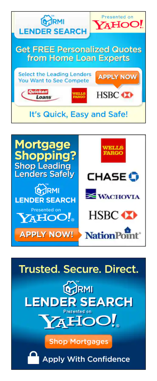 Banner Ads with Scrolling Lender Logos
