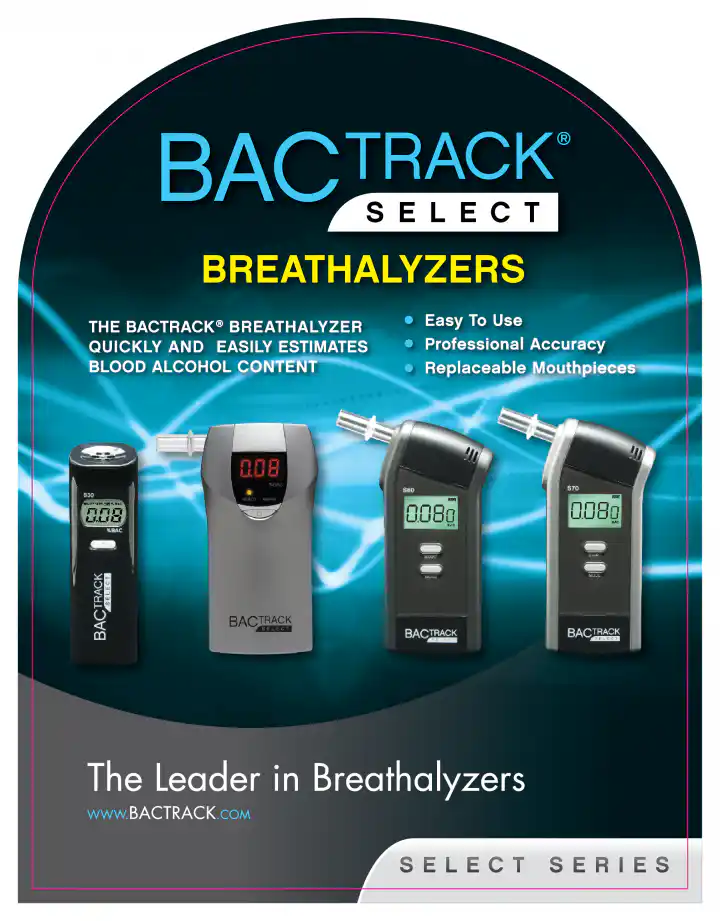 BACtrack Select Series Tower Display Header Card Design