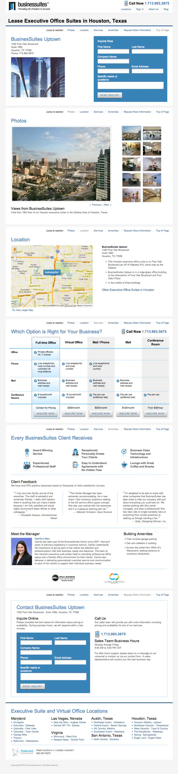 BusinesSuites Property Detail Page - example 1