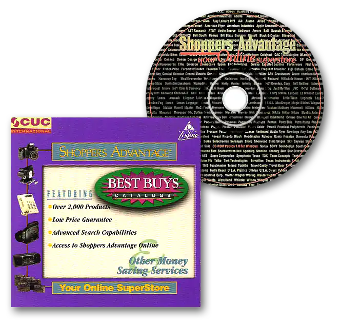 CUC Best Buys Catalogs Shoppers Advantage CD-ROM Packaging Desgin