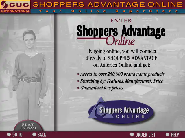 Shoppers Advantage Online Screen Design