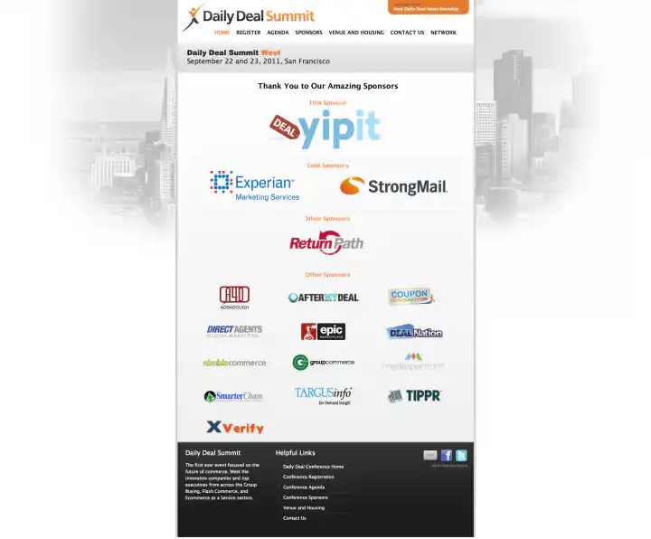 Daily Deal Summit West Sponsors Page