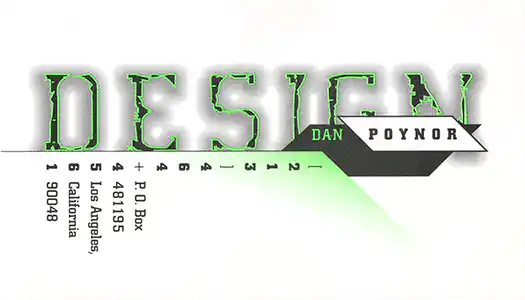 Dan Poynor Design Business Card - Front