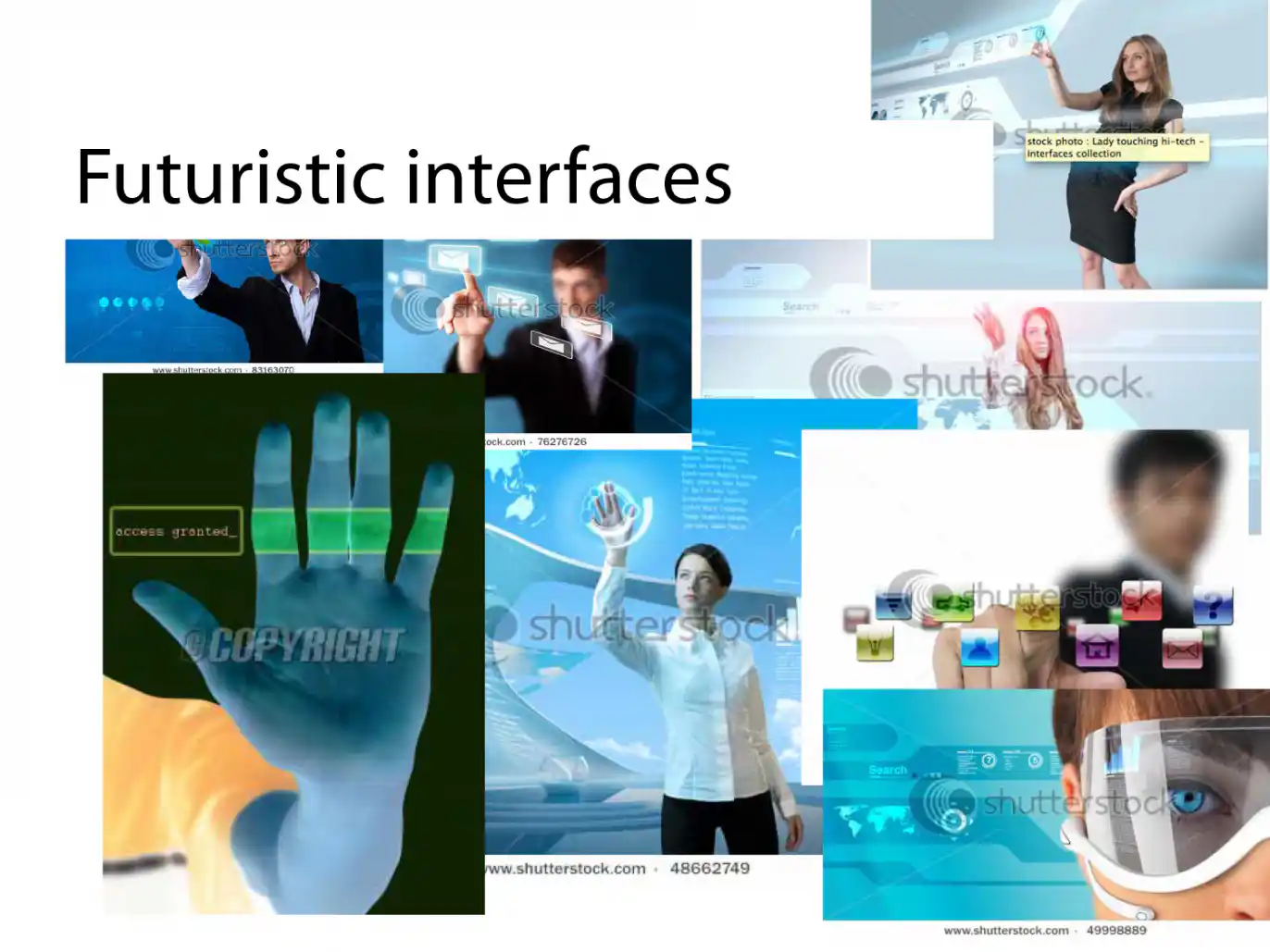 image showing futuristic interfaces