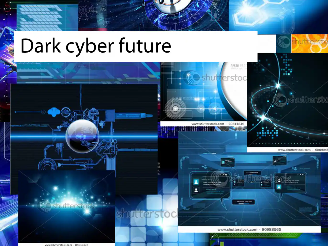 image showing dark cyber future design style