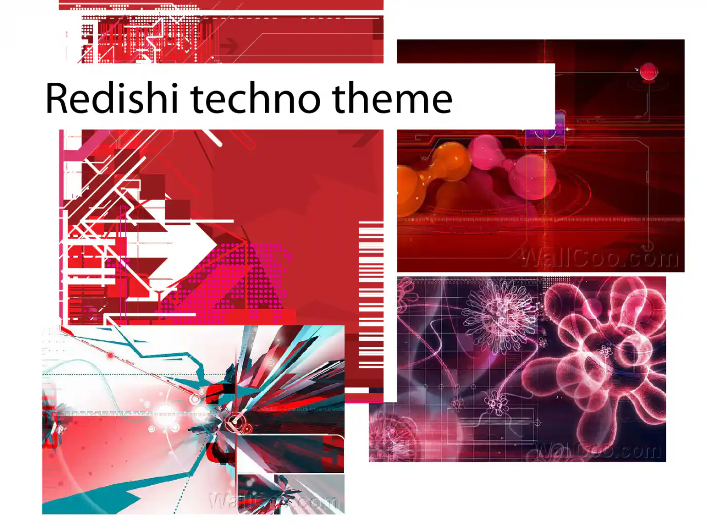 image showing red techno look
