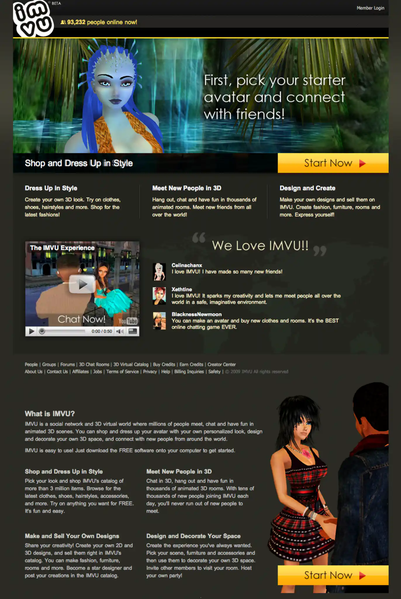 Screenshot of homepage graphic