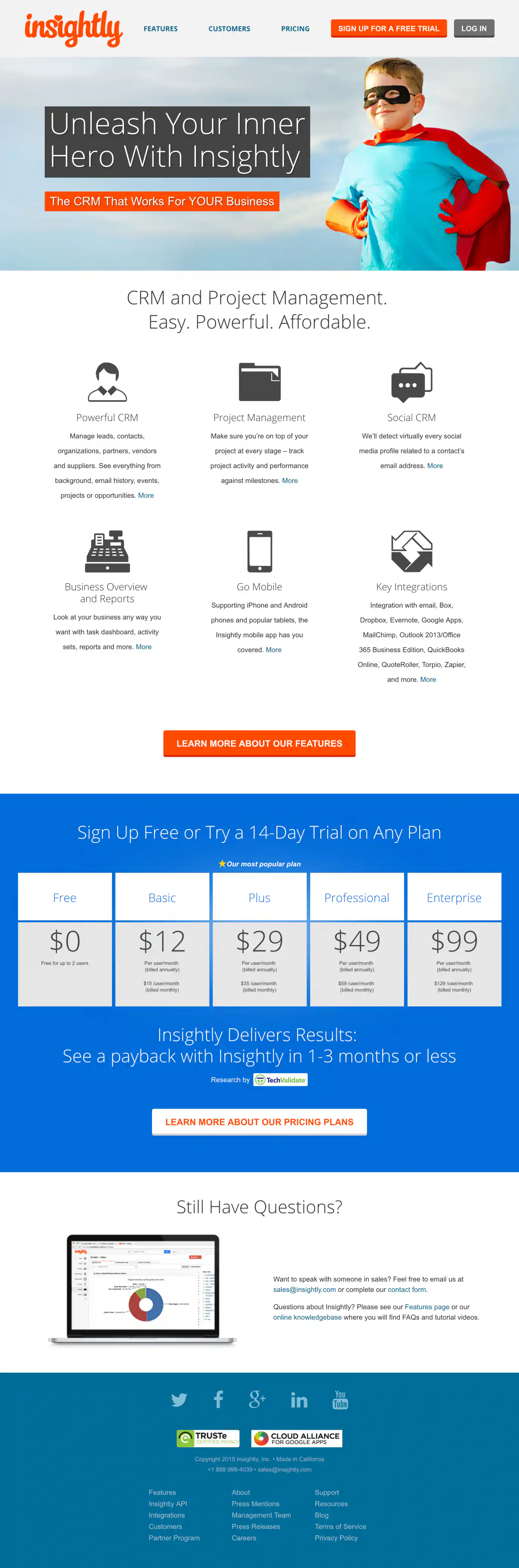 image showing version 6 homepage design from 2015