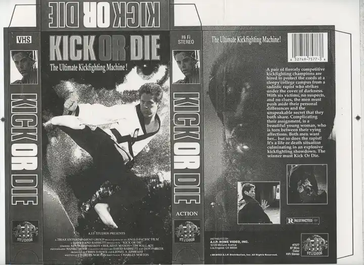 Kick Or Die VHS Jacket Design