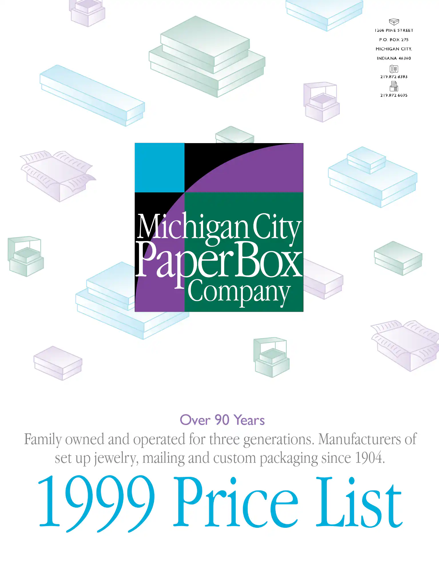 Michigan City Paper Box Company Price List