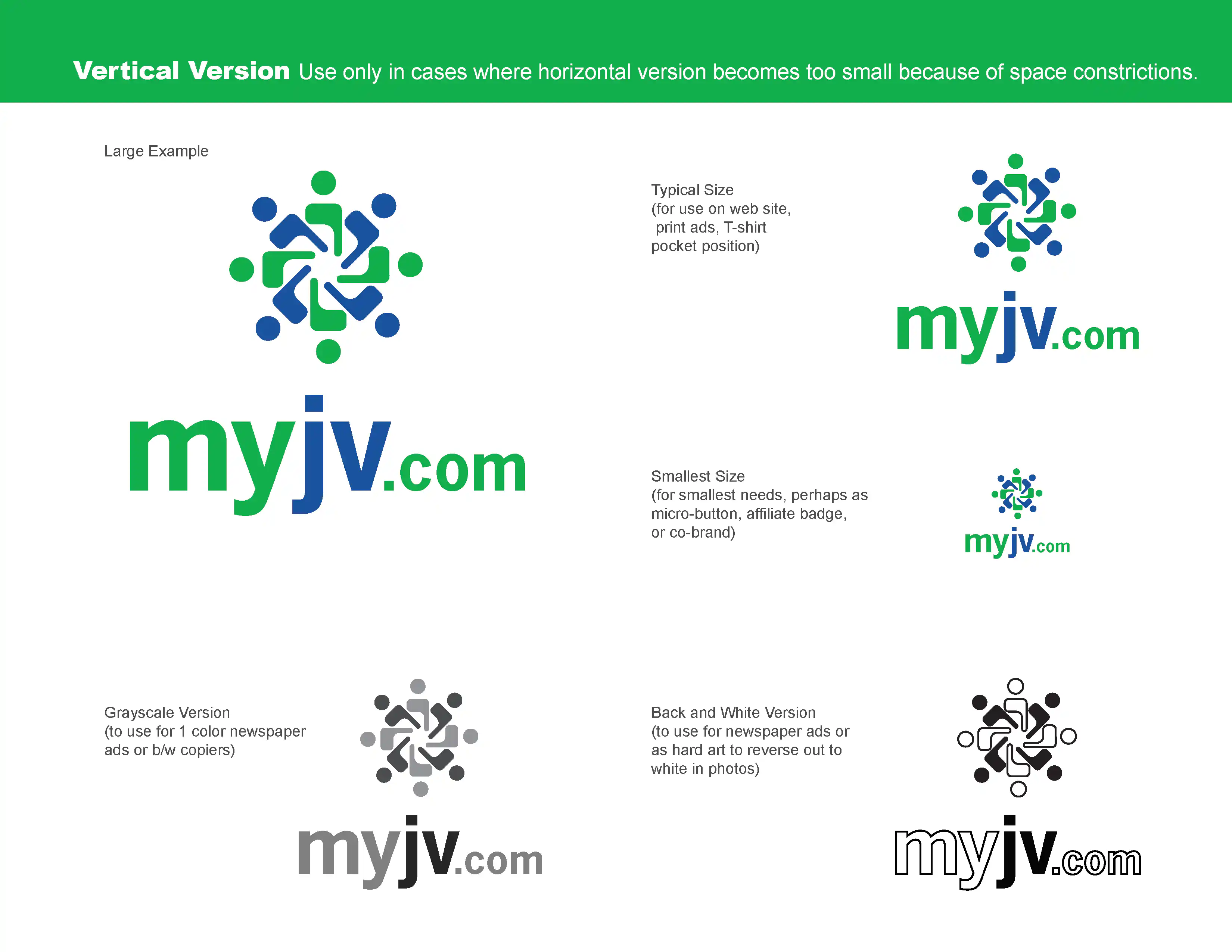MyJV.com Branding Identity Guidelines Page 4 Vertical Logo Version