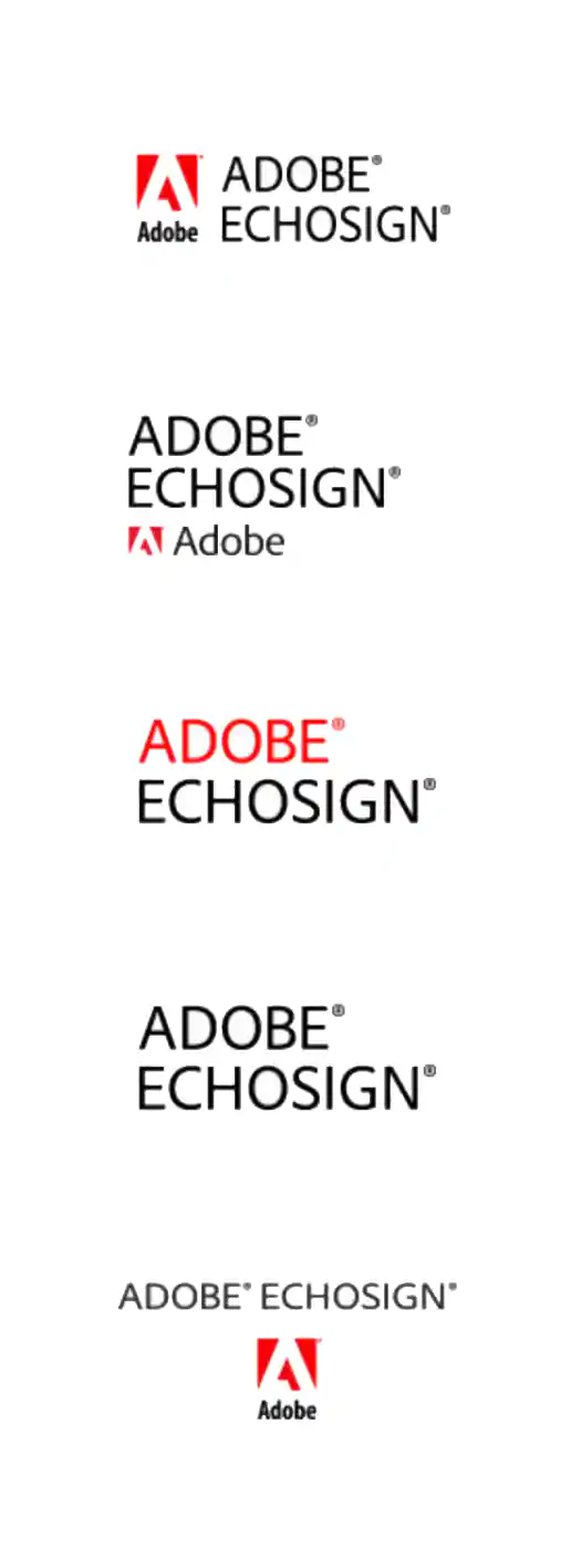 Adobe EchoSign Logo Badge Design