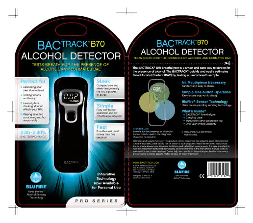 BACtrack B70 Clamshell Packaging Design