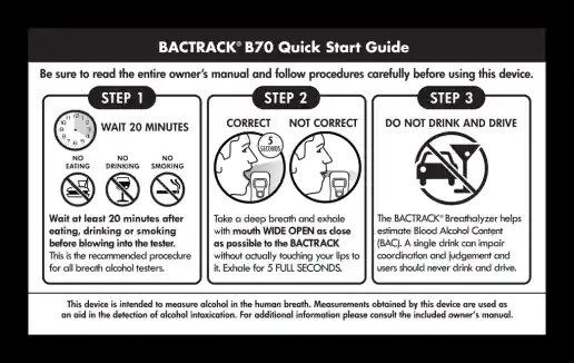 BACtrack B70 Quick Start Guide project image