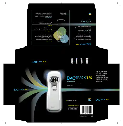 BACtrack B70 White Retail Box Packaging Design project image