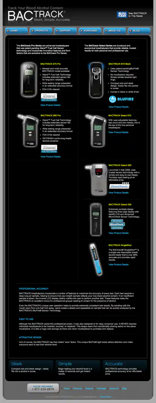 Products Page project image