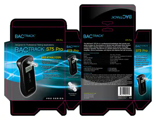 BACtrack Select S75 Pro Retail Box Packaging Design project image