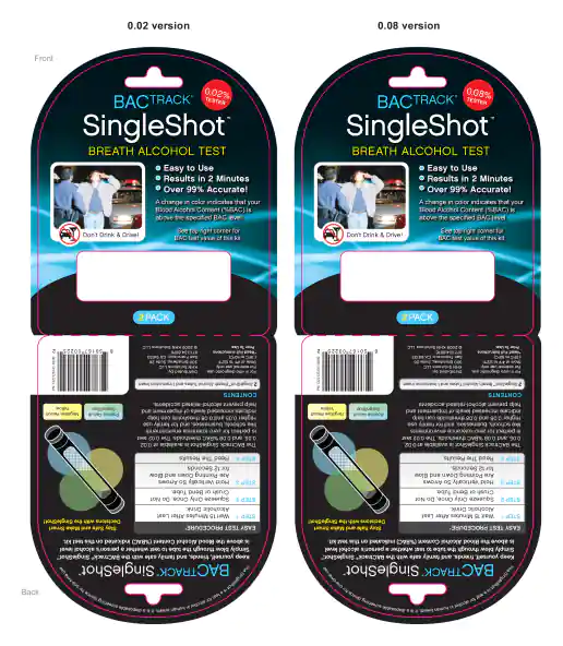 BACtrack SingleShot Blister Packaging and Header Cards project image