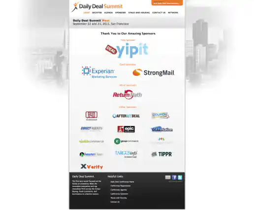 Daily Deal Summit West Sponsors Page project image