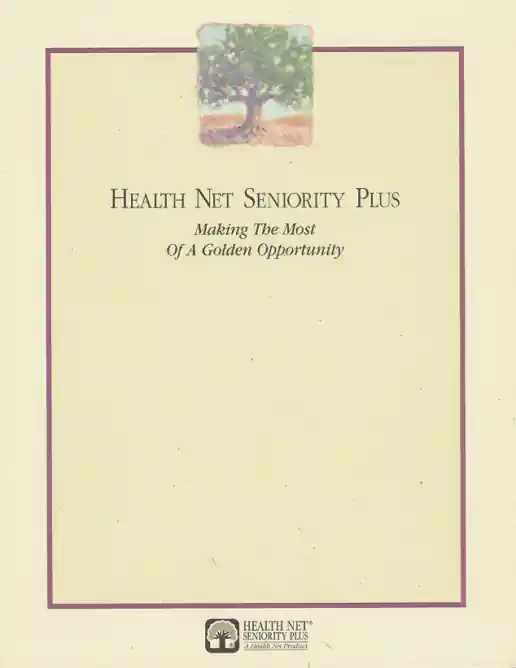 Health Net Seniority Plus Brochure Design