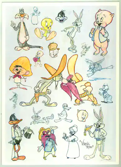 Illusion Factory Warner Bros. Looney Tunes, Virgil Ross “Bugs 'n Friends” Poster project image