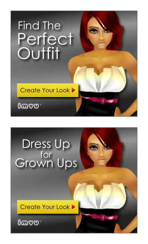 IMVU “Dress Up for Grown Ups” Campaign