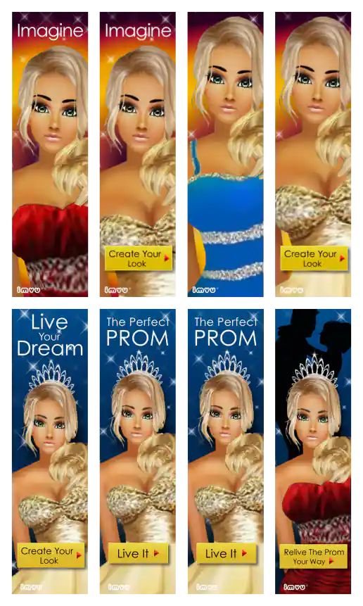 IMVU “Prom” Theme Banner Ads