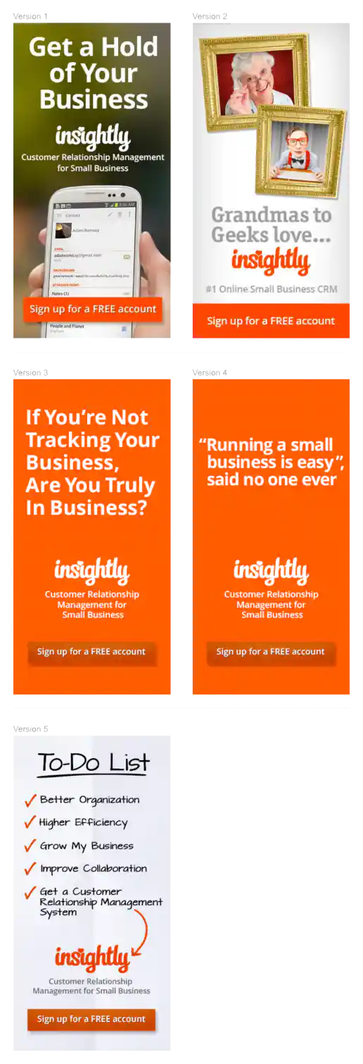 Insightly 300×600 Banner Ads project image