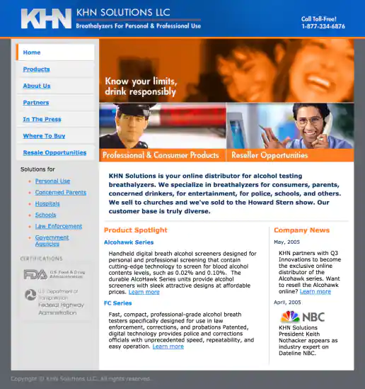 KHN Solutions Website Design