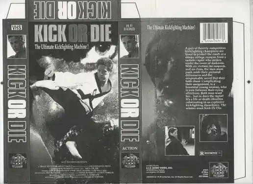 Kick Or Die VHS Jacket