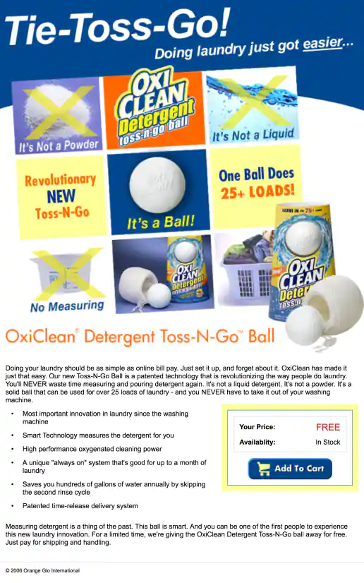 OxiClean Tic-Tac-Toe Theme Landing Page project image
