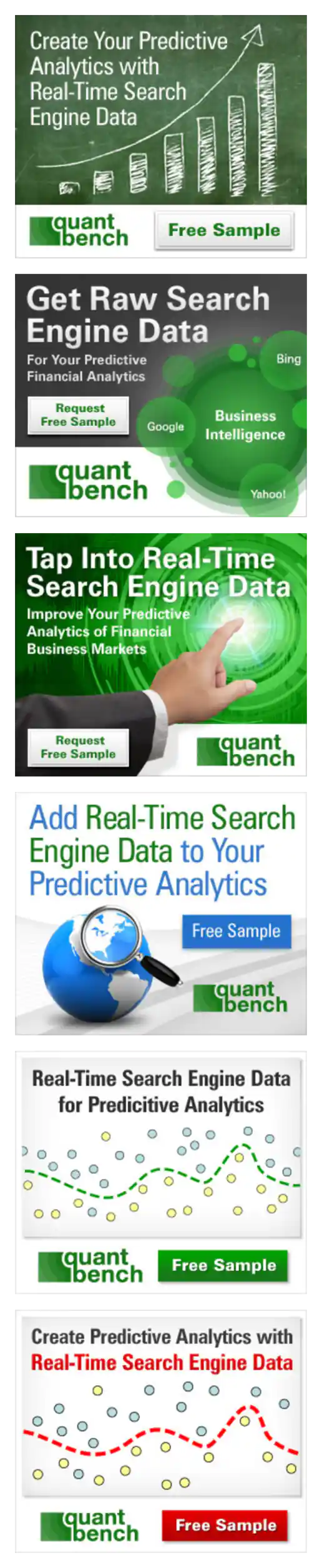 QuantBench Predictive Analytics Banner Ads project image