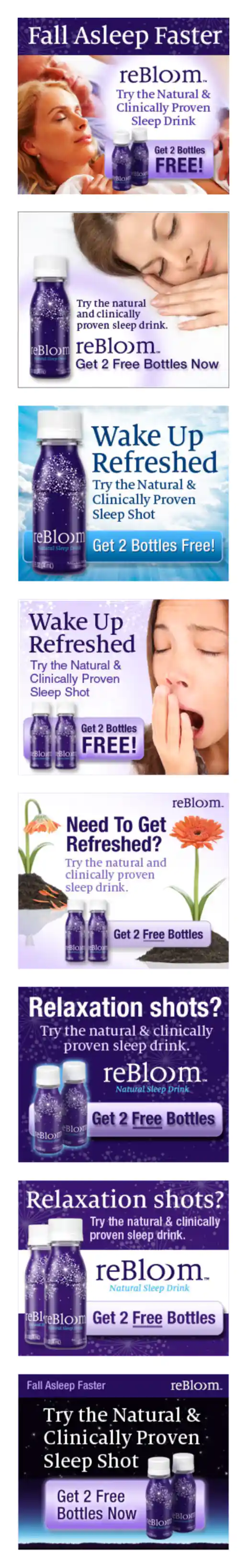 Rebloom.com Banner Ads – 8 Versions