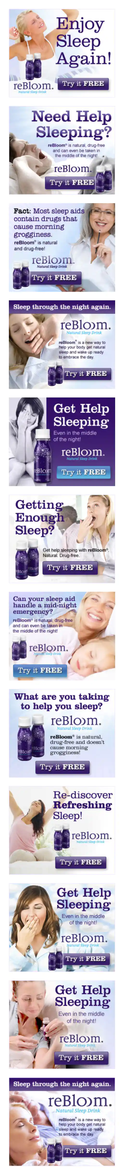 Rebloom.com Banner Ads – 12 Versions