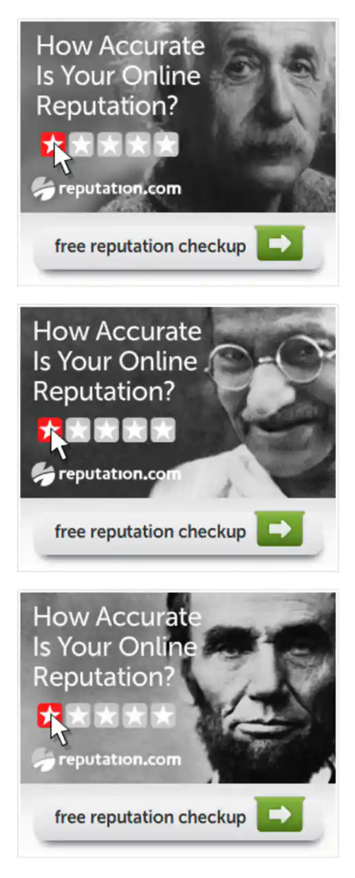 Reputation.com “How Accurate Is Your Online Reputation?” Banner Ads project image