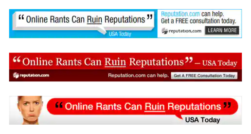 Reputation.com Quote Banner Ads