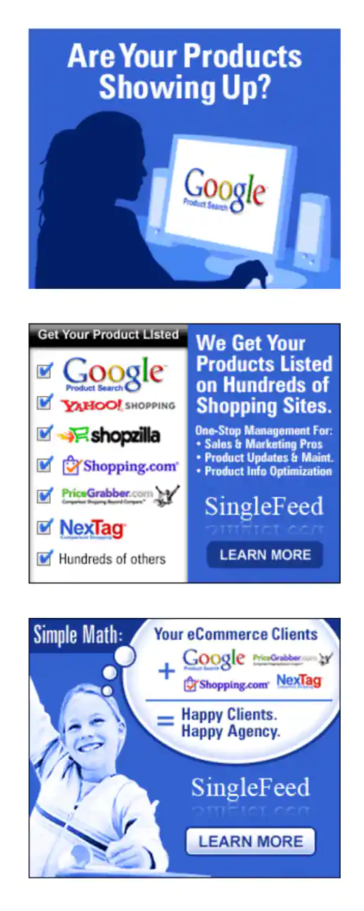 Vendio SingleFeed 300x250 Banner Ad Directions project image